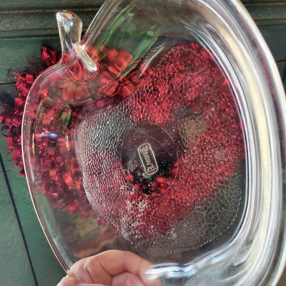 Vintage Glasbake Apple Shaped Pie Baking Dish ~ Farmhouse ~ Cottage ~ Cute!
